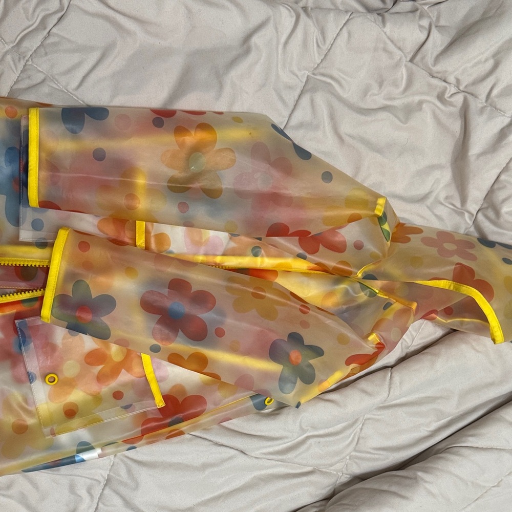 Cat & Jack Multicolor Floral Raincoat